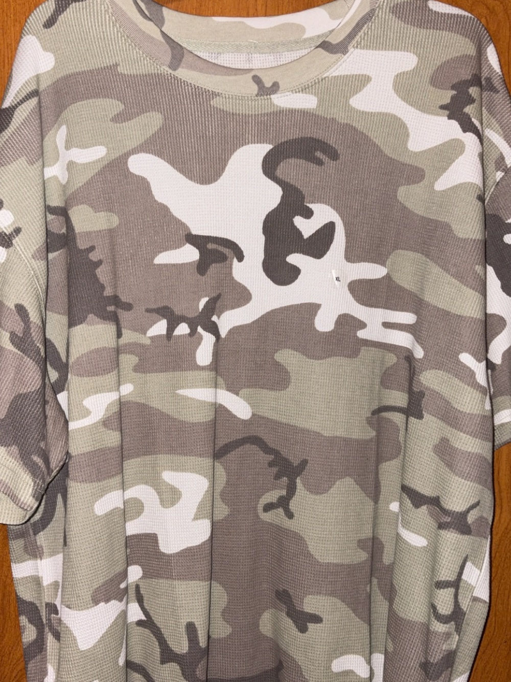 Men's Camo Short-Sleeve Shirt - Olive/Khaki